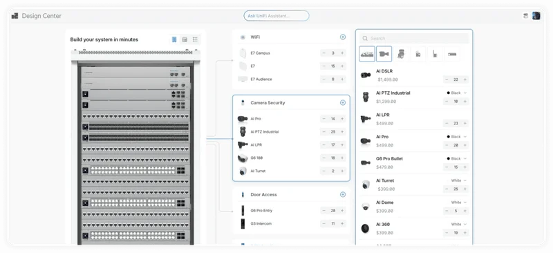 Start with the intuitive digital twin configurator to plan your rack, place devices,  and build with confidence before you deploy.