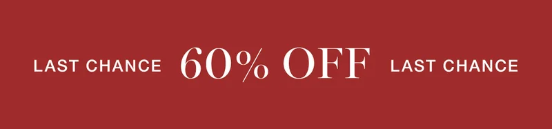 Last chance to get 60% off sitewide.