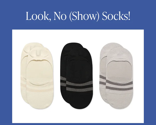Classic No Show Socks 3 Pack - Image