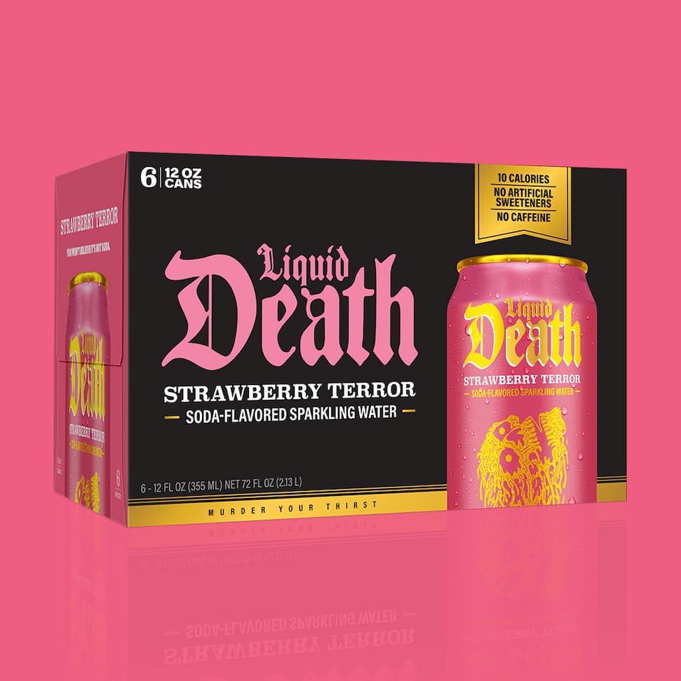 Liquid Death Strawberry Terror