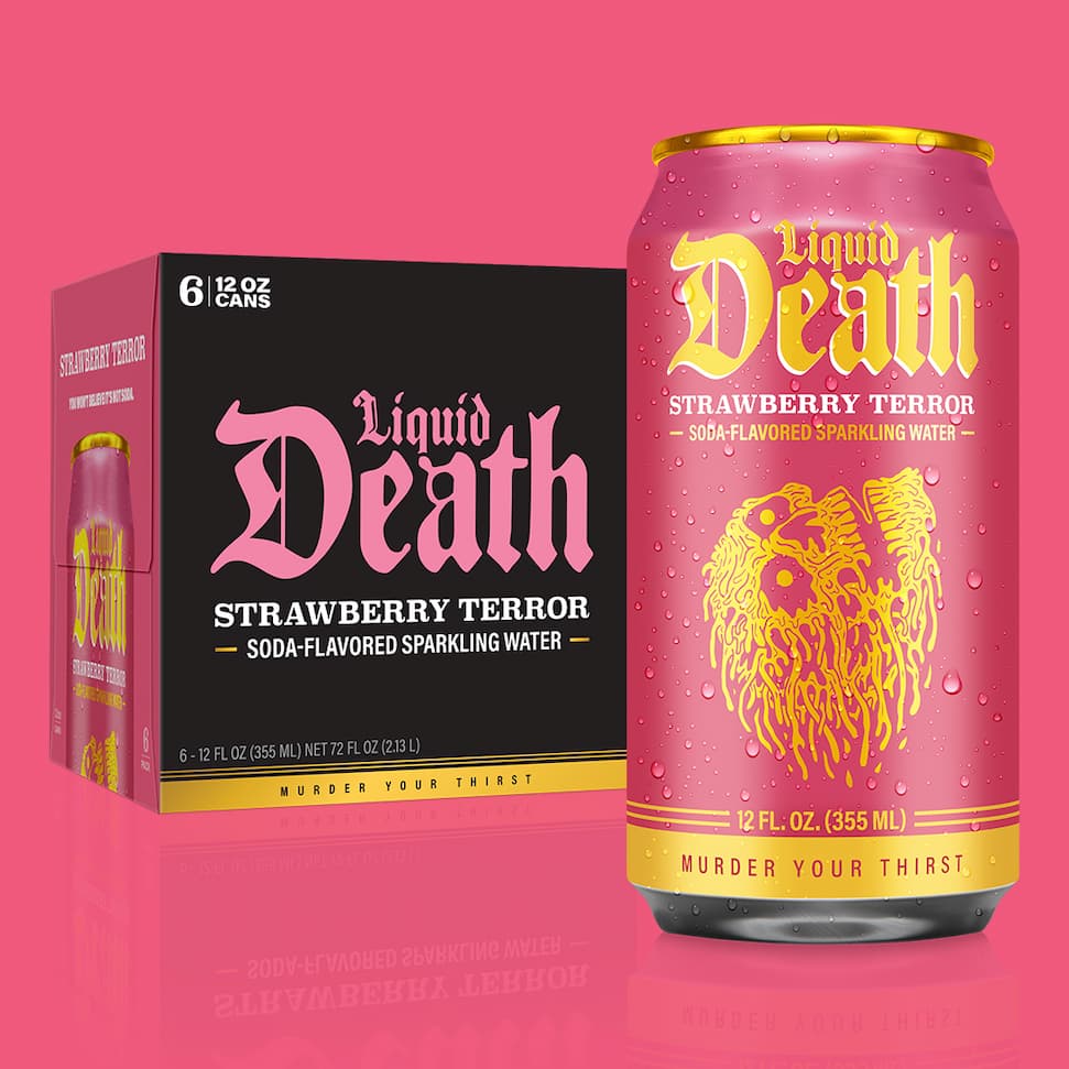 Liquid Death Strawberry Terror