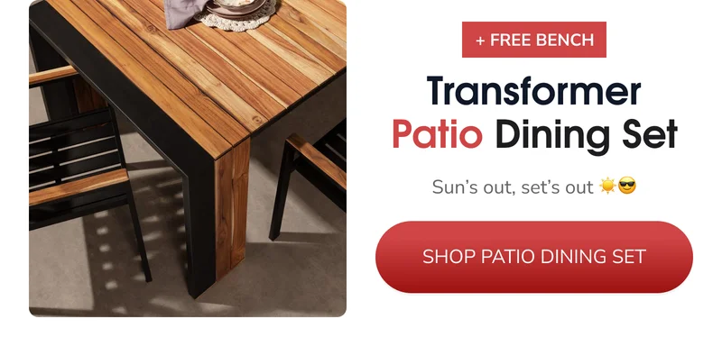 Transformer Patio Sining Set