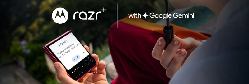 motorola razr+ 2024 with Google Gemini