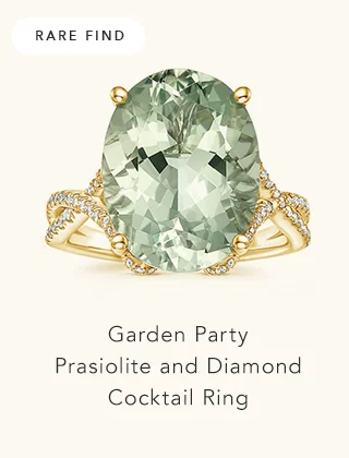 Garden Party Prasiolite and Diamond Cocktail Ring