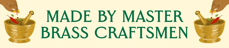 Mad by master brass craftsmen