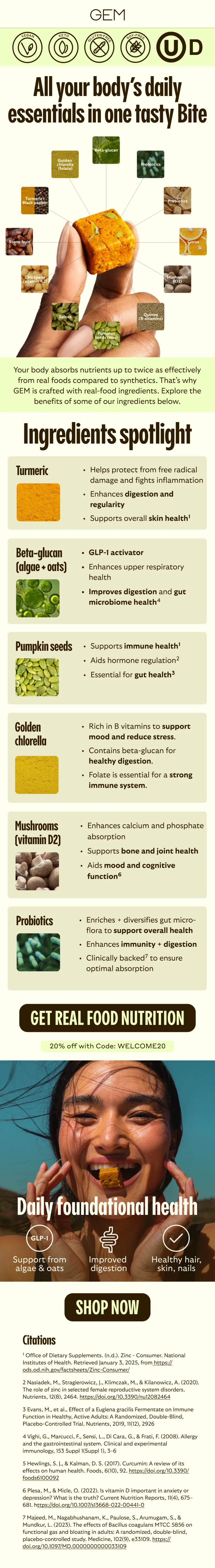 Real food ingredients Daily Bite spotlight