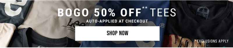 Bogo 50% Off** Tees Auto-applied At Checkout Shop Now *Exclusions Apply