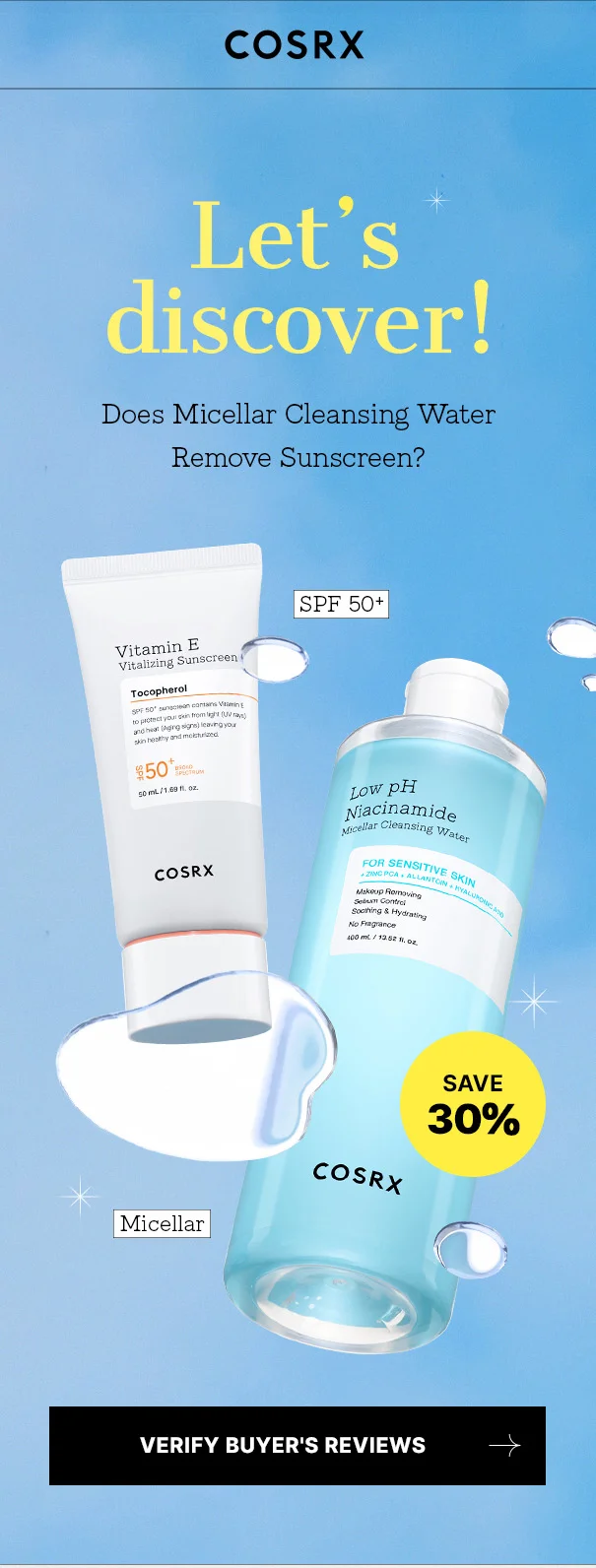 Let's discover! Does Micellar Cleansing Water Remove Sunscreen? Verify Buyer's Review →