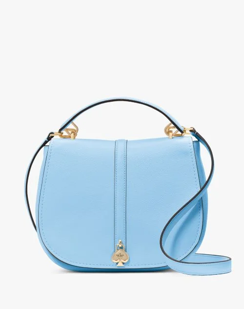 Kayla Pebbled Leather Saddle Bag