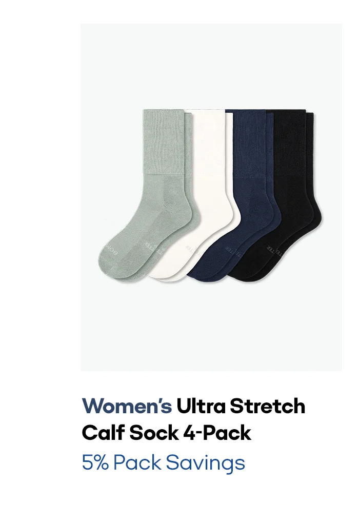 Women's Ultra Stretch Calf Sock 4-Pack 5% Pack Savings