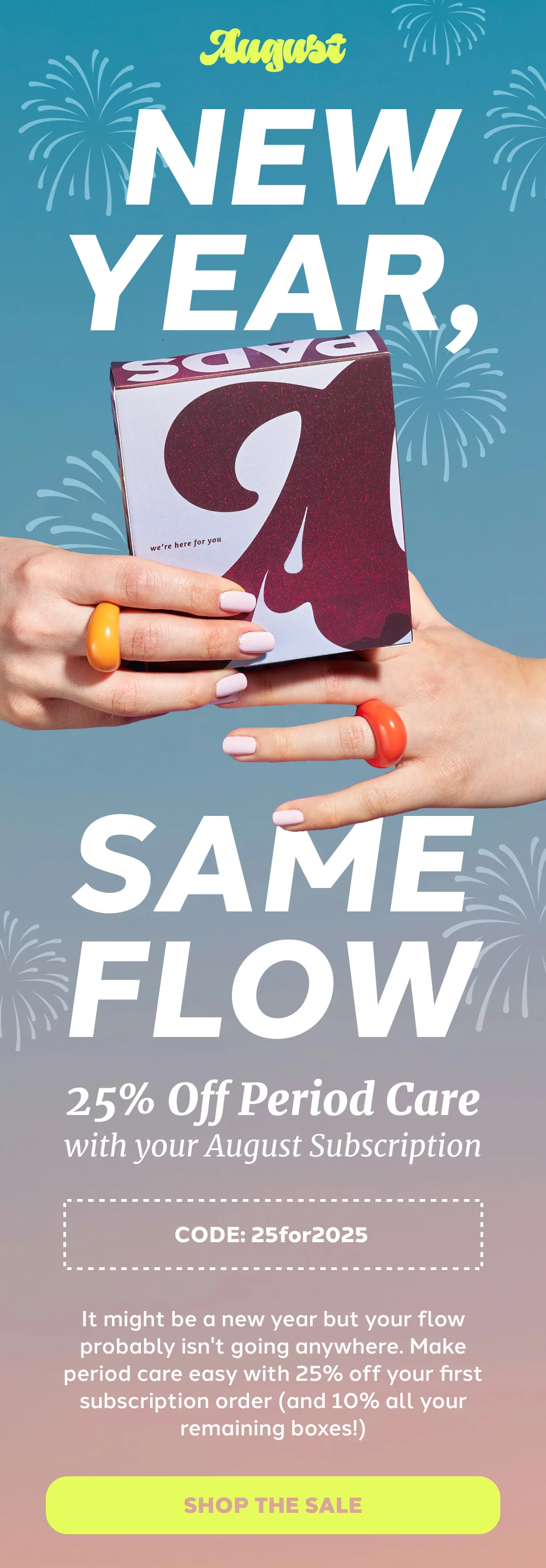 NEW YEAR, SAME FLOW [SHOP THE SALE]