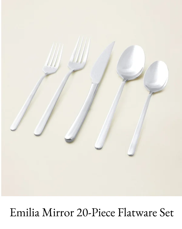 Emilia Mirror 20-Piece Flatware Set