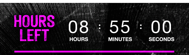 Hours Left Countdown Clock