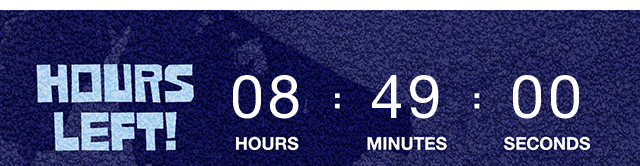 Hours Left Countdown Clock