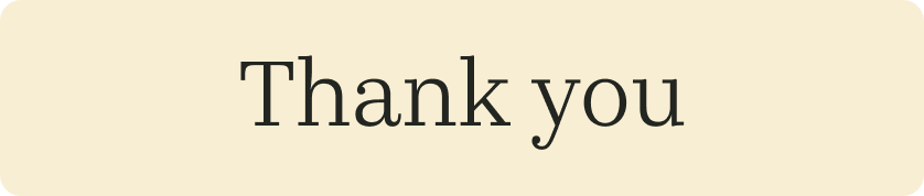 Thank you