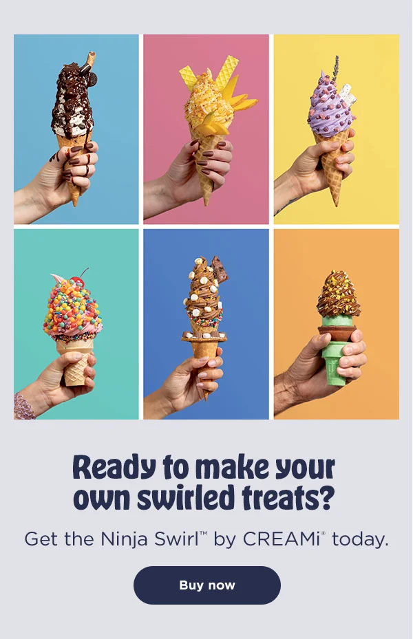 Ready to make your own swirled treats? Get the Ninja Swirl™ by CREAMi® today. today.