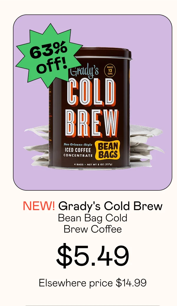 Bean Bag Cold Brew Coffee