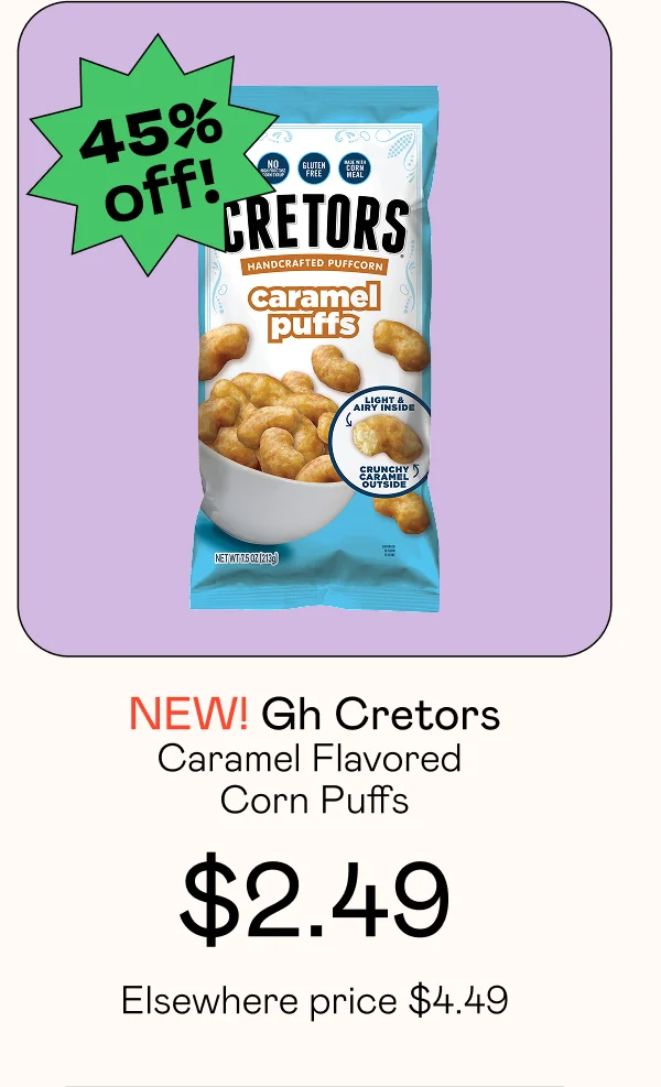 Caramel Flavored Corn Puffs