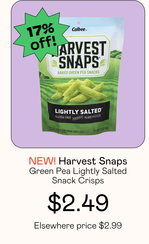 Green Pea Lightly Salted Snack Crisps