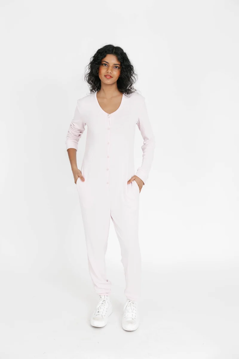 Image of Poppy Romper in Soft Pink