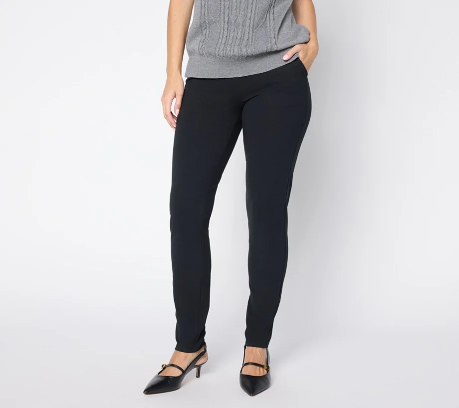 Women with Control Regular Cotton Jersey Slim Leg Icon Pant