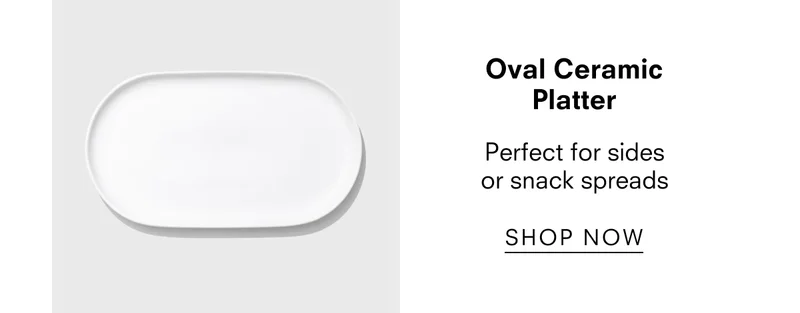 Oval ceramic platter