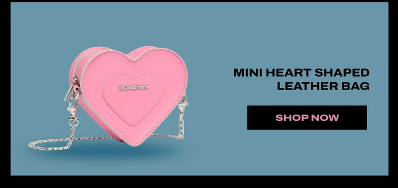 Mini Heart Shaped Leather Bag