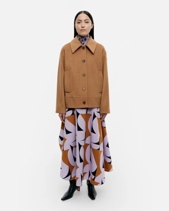 Asetelma solid wool coat