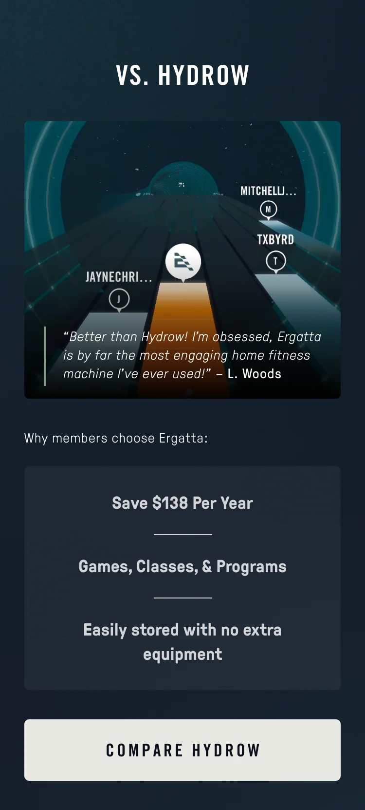 Ergatta vs Hydrow