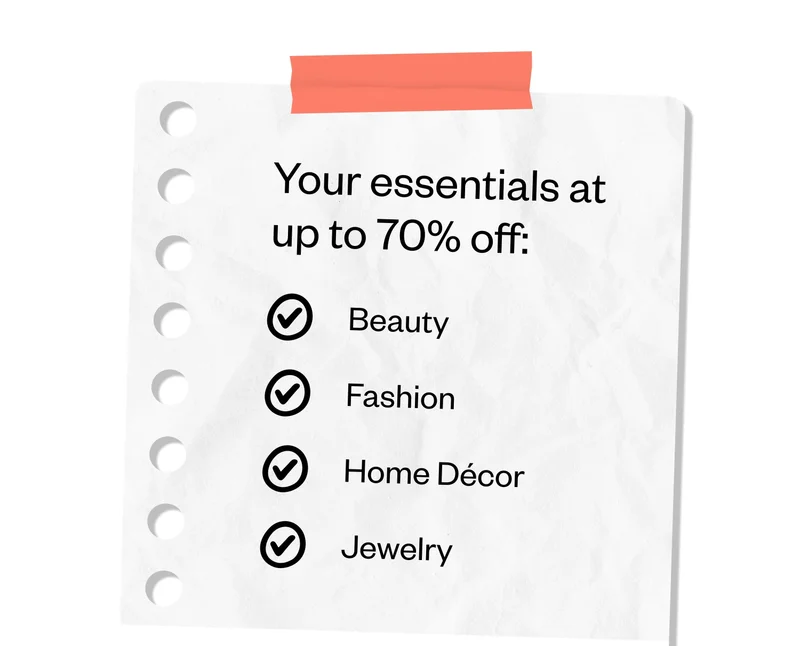 Your essentials at up to 70% off: Beauty | Fashion | Home Decor | Jewelry