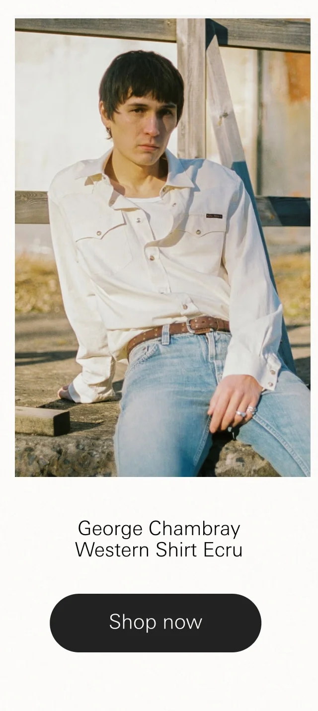 George Chambray Western Shirt Ecru