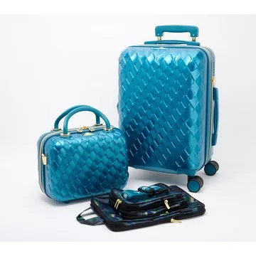 Triforce Hardside Carry-On with Beauty Case and 3 Packing Cubes