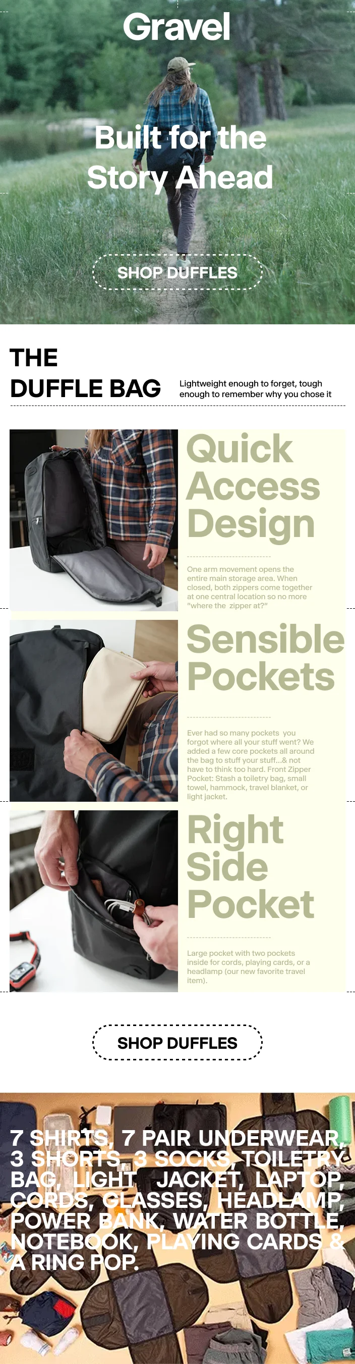 GRAVEL | Shop Duffles GRAVEL | Shop Duffles