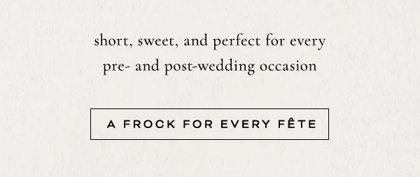 A frock for every fete