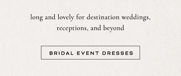 Bridal event dresses