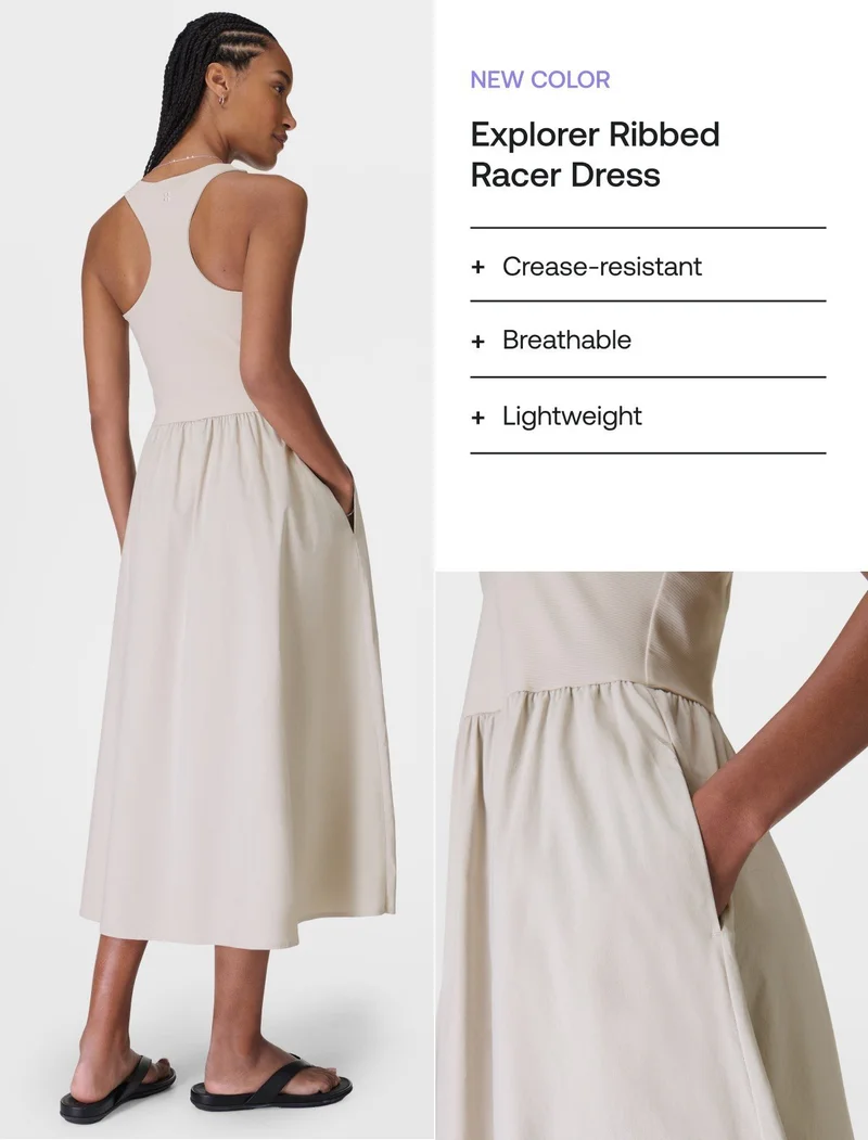 Explorer Ribbed Racer Dress