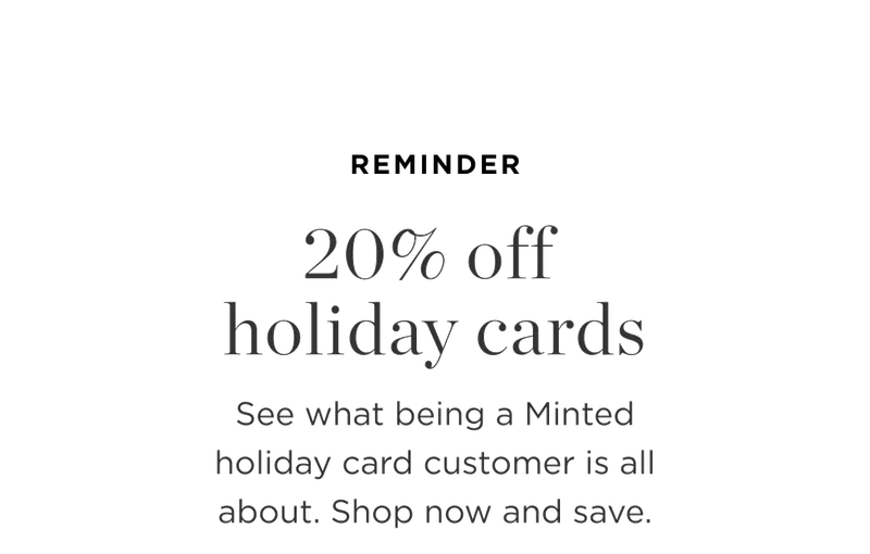 20% Off Holiday Cards