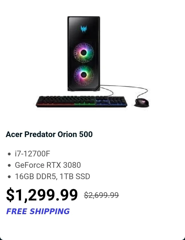 Acer Predator Orion 500
