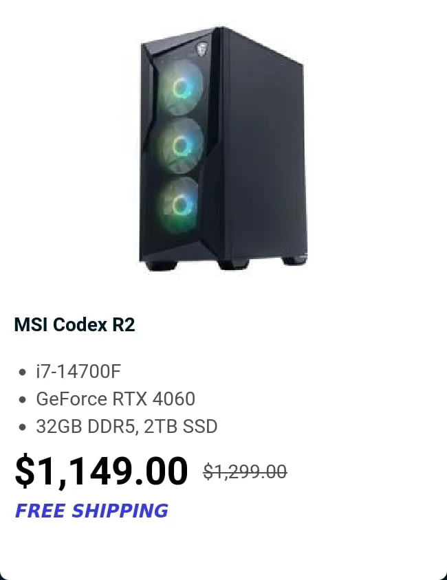 MSI Codex R2