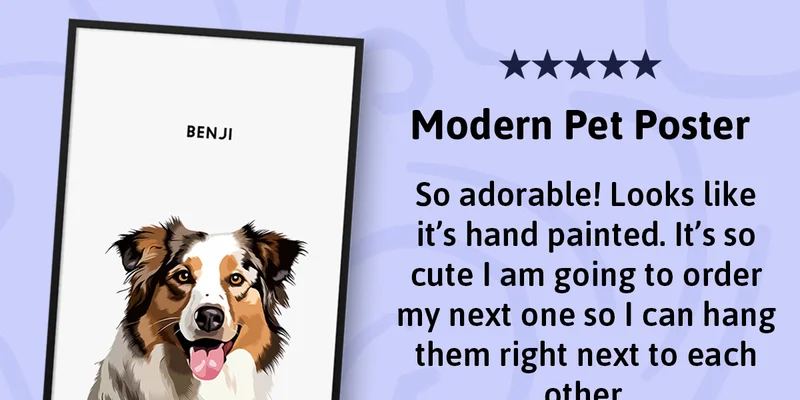 Modern pet poster