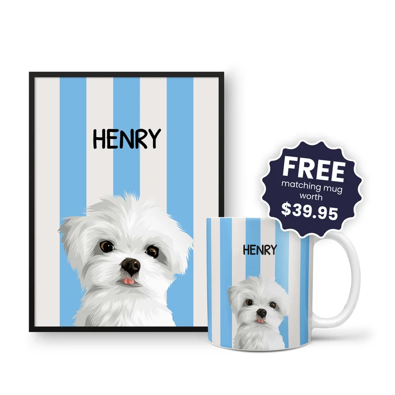 Image of Striped Candy Pet Portrait