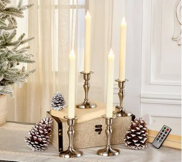 Set of 4 Candle Light Oval Window Candles by Valerie