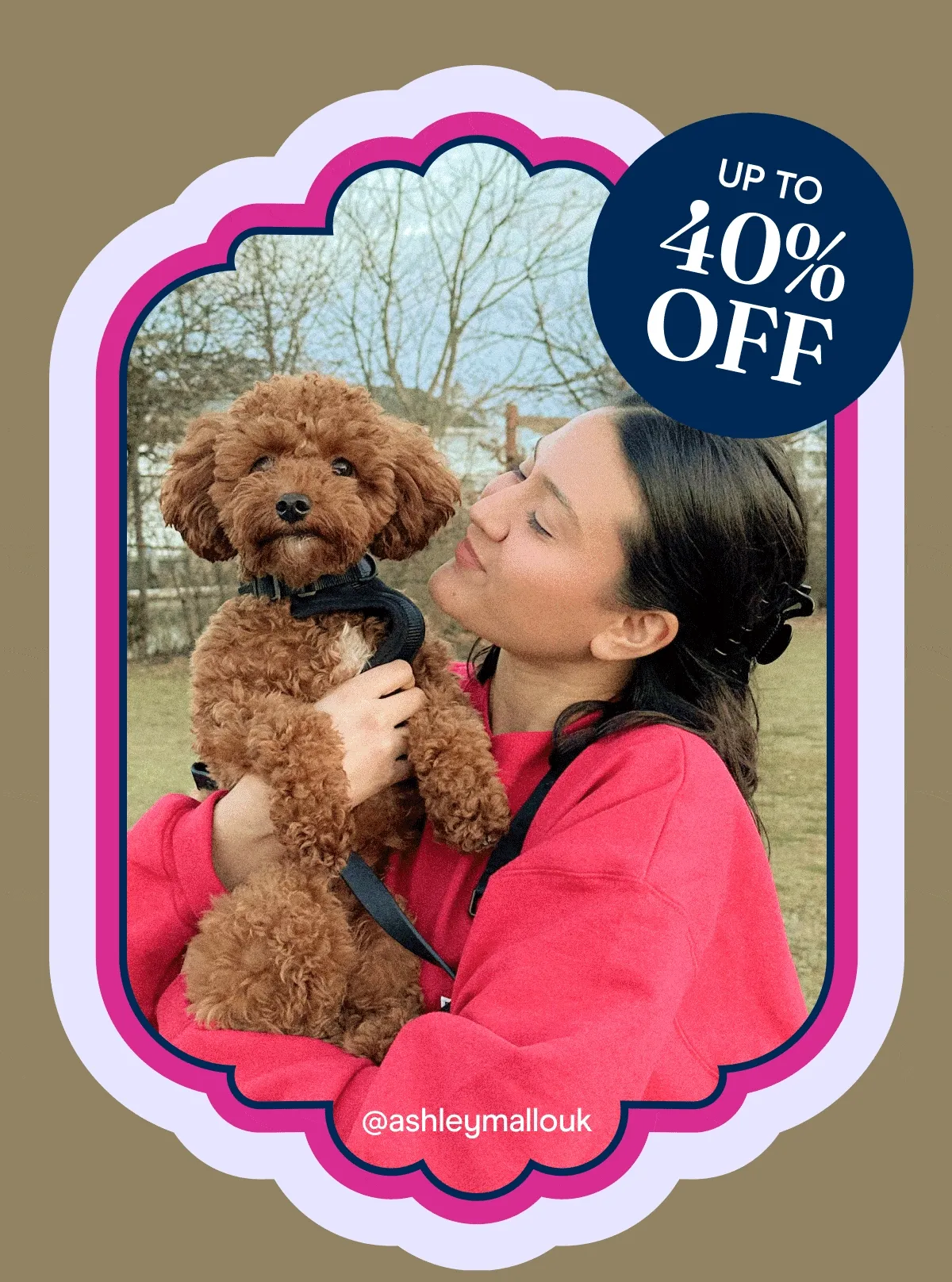 UGC images from our creators with their dogs in Wild One