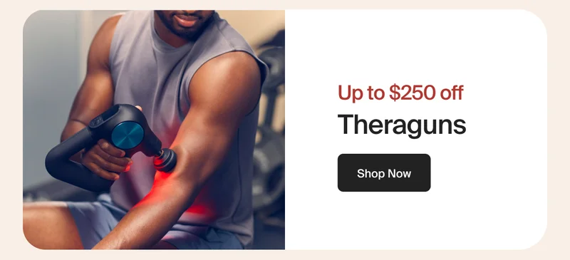 Up to $100 off Theraguns