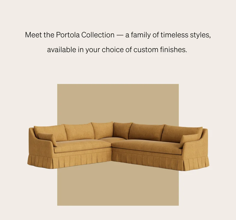 Shop Portola Pleated Sectional