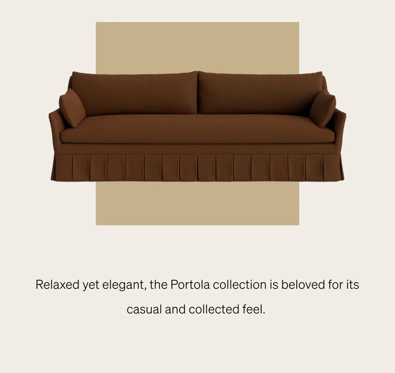 Shop Portola Pleated Sofa