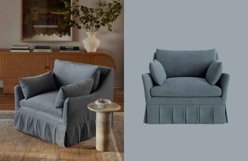 Portola Pleated Accent Chair
