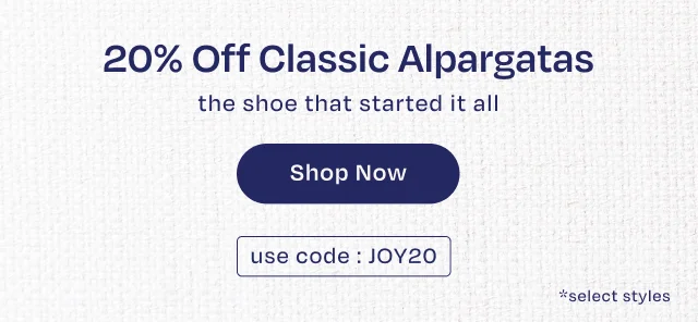20% Off Classic Alpargatas