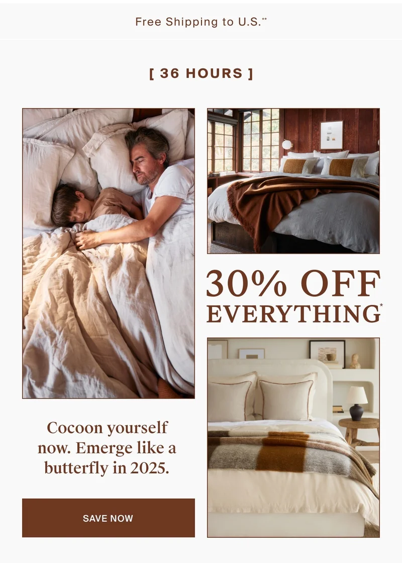 Up to 30% off everything, save now!