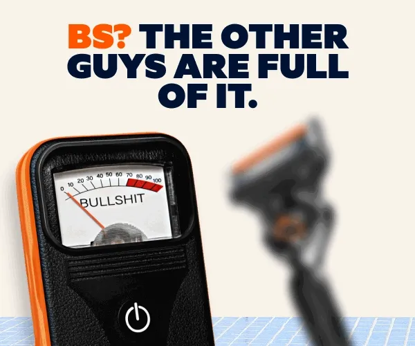 BS METER SHOWING ARROW GOING FROM 0 TO 100